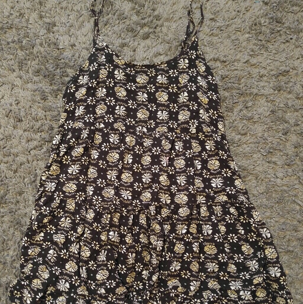 Black floral dress/tunic